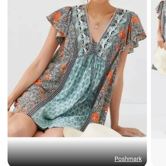 NWT Anthropologie Astrid Floral Tunic Mini Dress Size XS - Picture 6 of 6